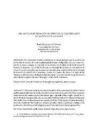 Del mito de fundación al mito de la destrucción en la épica de Lucano | Biblioteca Virtual Miguel de Cervantes