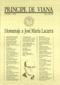 Príncipe de Viana. Anejo. Año XLVII, Anejo 3, 1986 | Biblioteca Virtual Miguel de Cervantes
