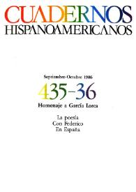 Cuadernos Hispanoamericanos. Núm. 435-436, septiembre-octubre 1986 | Biblioteca Virtual Miguel de Cervantes