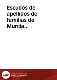 Escudos de apellidos de familias de Murcia (Serra/Tornel) | Biblioteca Virtual Miguel de Cervantes