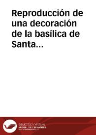 Reproducción de una decoración de la basílica de Santa María la Mayor de Roma | Biblioteca Virtual Miguel de Cervantes