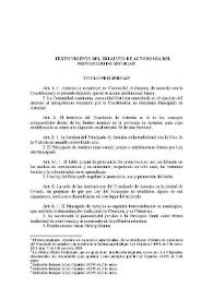 Más información sobre Estatuto de autonomía de Asturias (1981)