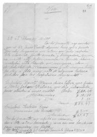 [Recomienda José Lopp a Jesús Duarte. Campo Cemento [sic.] 27 de febrero de 1911] | Biblioteca Virtual Miguel de Cervantes