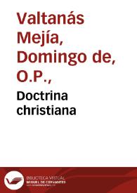 Doctrina christiana | Biblioteca Virtual Miguel de Cervantes