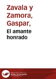 El amante honrado | Biblioteca Virtual Miguel de Cervantes