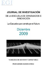 Journal de Investigación de la Escuela de Graduados e Innovación. Diciembre 2009 | Biblioteca Virtual Miguel de Cervantes