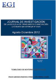 Journal de Investigación de la Escuela de Graduados e Innovación. Agosto-Diciembre 2012 | Biblioteca Virtual Miguel de Cervantes