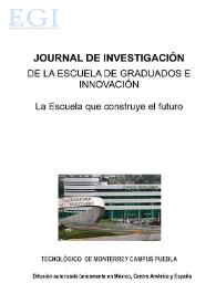 Journal de Investigación de la Escuela de Graduados e Innovación. Anuario Septiembre 2009-Junio 2010 | Biblioteca Virtual Miguel de Cervantes
