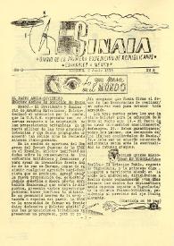Sinaia : diario de la primera expedición de republicanos españoles a México. Núm. 8, 2 de junio de 1939 | Biblioteca Virtual Miguel de Cervantes