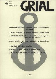 Grial : revista galega de cultura. Núm. 4, 1964 | Biblioteca Virtual Miguel de Cervantes