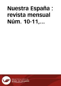 Nuestra España : Revista Mensual. Núm. 10-11, julio-agosto 1940 | Biblioteca Virtual Miguel de Cervantes