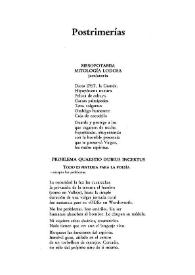 Postrimerías / Carlos Martínez Rivas | Biblioteca Virtual Miguel de Cervantes