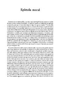 Epístola moral / Félix Grande | Biblioteca Virtual Miguel de Cervantes