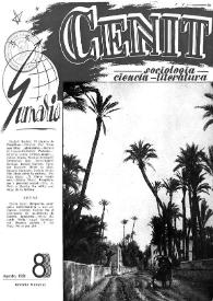 Cenit : Revista de Sociología, Ciencia y Literatura. Año I, núm. 8, agosto 1951 | Biblioteca Virtual Miguel de Cervantes