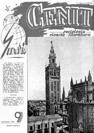 Cenit : Revista de Sociología, Ciencia y Literatura. Año I, núm. 9, septiembre 1951 | Biblioteca Virtual Miguel de Cervantes
