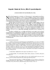 Eugenio María de Hostos, filósofo puertorriqueño / Ángel Rodríguez Bachiller | Biblioteca Virtual Miguel de Cervantes