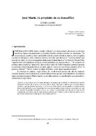 José Martí. (A propósito de su "Ismaelillo") / Ángel Casado | Biblioteca Virtual Miguel de Cervantes