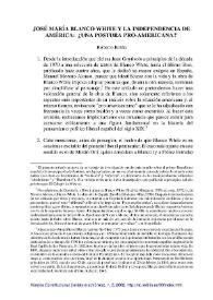 José María Blanco White y la Independencia de América: ¿Una postura pro-americana? / Roberto Breña | Biblioteca Virtual Miguel de Cervantes