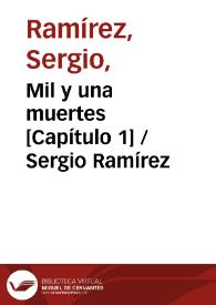 Mil y una muertes [Capítulo 1] / Sergio Ramírez | Biblioteca Virtual Miguel de Cervantes