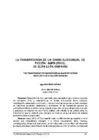 La transparencia de un diario audiovisual de ficción. "Mapa" (2012), de Elías León Siminian / Agustín Gómez Gómez | Biblioteca Virtual Miguel de Cervantes