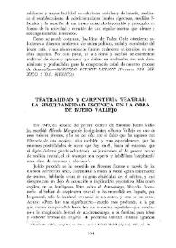 Teatralidad y carpintería teatral: la simultaneidad escénica en la obra de Buero Vallejo / Roberto G. Sánchez | Biblioteca Virtual Miguel de Cervantes