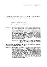 Imágenes, ideología y propaganda. La labor del Comité de Información Pública de los Estados Unidos en España / José Antonio Montero Jiménez | Biblioteca Virtual Miguel de Cervantes