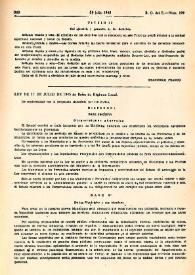 Más información sobre Ley de 17 de julio de 1945, de Bases de Régimen Local 