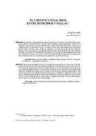 El constitucionalismo entre principios y reglas / Luigi Ferrajoli; traducción de Perfecto Andrés Ibáñez | Biblioteca Virtual Miguel de Cervantes
