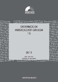 Cadernos de Fraseoloxía Galega. Núm. 15, 2013 | Biblioteca Virtual Miguel de Cervantes