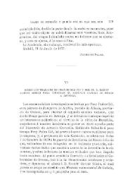 Sobre los trabajos de Fray Pedro Cid y del Sr. D. Ramón Barros Sibelo para ilustrar el segundo camino de "Braga a Astorga" / Pascual de Gayangos; Antonio Delgado; Salustiano de Olózaga | Biblioteca Virtual Miguel de Cervantes