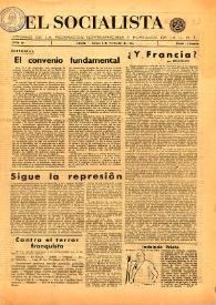 El Socialista (Argel). Núm. 39, 3 de noviembre de 1945 | Biblioteca Virtual Miguel de Cervantes