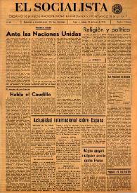 El Socialista (Argel). Núm. 66, 25 de mayo de 1946 | Biblioteca Virtual Miguel de Cervantes