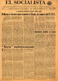 El Socialista (Argel). Núm. 79, 7 de septiembre de 1946 | Biblioteca Virtual Miguel de Cervantes
