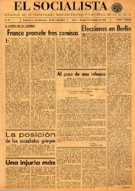 El Socialista (Argel). Núm. 84, 19 de octubre de 1946 | Biblioteca Virtual Miguel de Cervantes