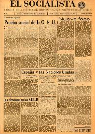El Socialista (Argel). Núm. 87, 9 de noviembre de 1946 | Biblioteca Virtual Miguel de Cervantes