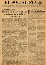 El Socialista (Argel). Núm. 95, 18 de enero de 1947 | Biblioteca Virtual Miguel de Cervantes
