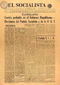El Socialista (Argel). Núm. 96, 25 de enero de 1947 | Biblioteca Virtual Miguel de Cervantes