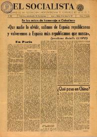El Socialista (Argel). Núm. 105, 29 de marzo de 1947 | Biblioteca Virtual Miguel de Cervantes