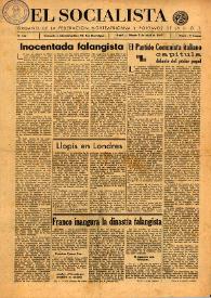 El Socialista (Argel). Núm. 106, 5 de abril de 1947 | Biblioteca Virtual Miguel de Cervantes