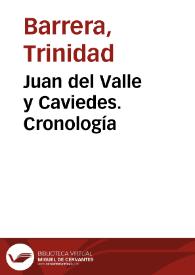 Juan del Valle y Caviedes. Cronología | Biblioteca Virtual Miguel de Cervantes