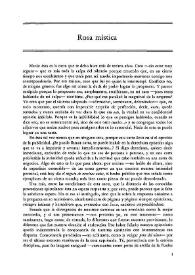 Rosa mística / Rosa Chacel | Biblioteca Virtual Miguel de Cervantes