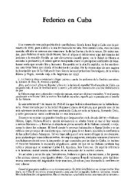 Federico en Cuba / César Leante | Biblioteca Virtual Miguel de Cervantes