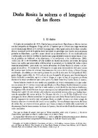 Doña Rosita la soltera o el lenguaje de las flores / Luis Fernández Cifuentes | Biblioteca Virtual Miguel de Cervantes