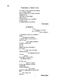 Homenaje a García Lorca / Clara Janés | Biblioteca Virtual Miguel de Cervantes