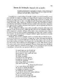 Escena de Perlimplín huyendo de su jardín / Juan Vicente Piqueras | Biblioteca Virtual Miguel de Cervantes