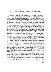 La última etapa de la comedia de magia / Ermanno Caldera | Biblioteca Virtual Miguel de Cervantes