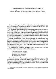 Aproximaciones al tema de la esclavitud en "Pedro Blanco, el Negrero" de Lino Novás Calvo / Rosa M. Cabrera | Biblioteca Virtual Miguel de Cervantes