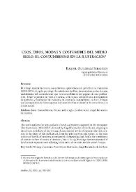 Usos, tipos, modas y costumbres del medio siglo. El Costumbrismo en La Ilustración / Raquel Gutiérrez Sebastián | Biblioteca Virtual Miguel de Cervantes