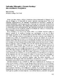 Salvador Elizondo y Severo Sarduy: dos escritores borgianos / Malva E. Filer   | Biblioteca Virtual Miguel de Cervantes