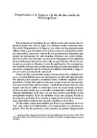 "Torquemada en la hoguera" a la luz de dos teorías de Northrop Frye / Pierre L. Ullman | Biblioteca Virtual Miguel de Cervantes